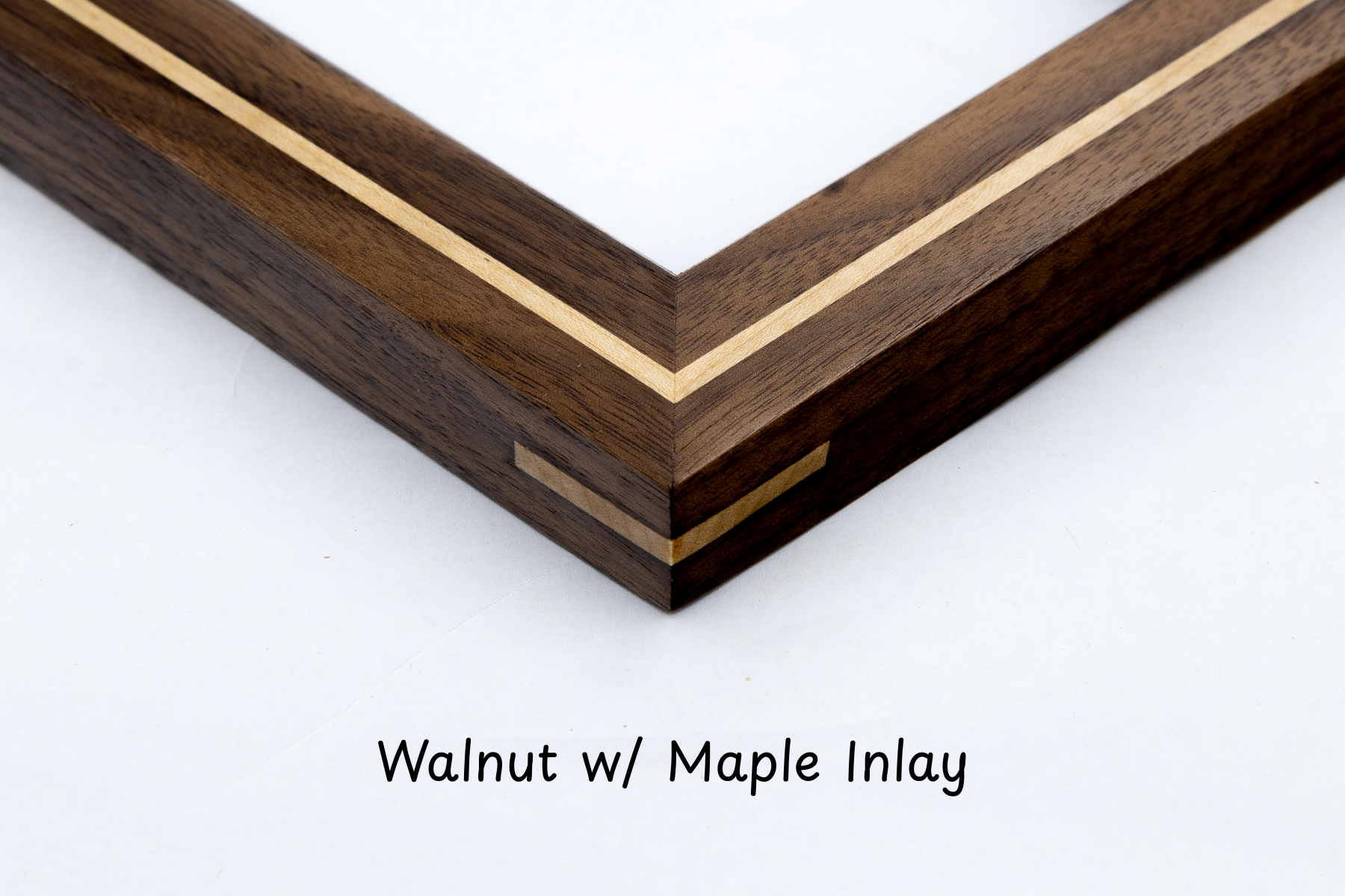 Walnut Picture Frame w/ Maple Inlay
