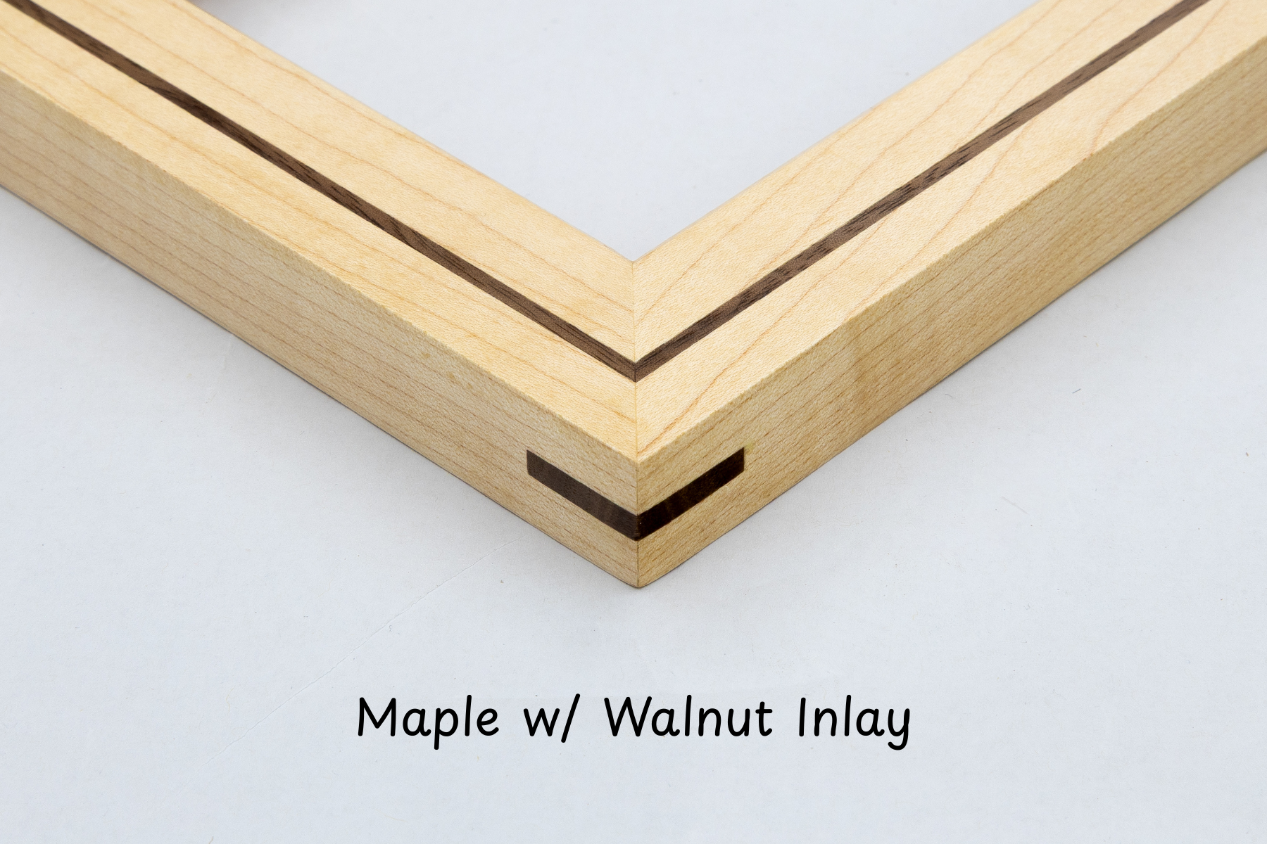Maple Picture Frame w/ Walnut Inlay
