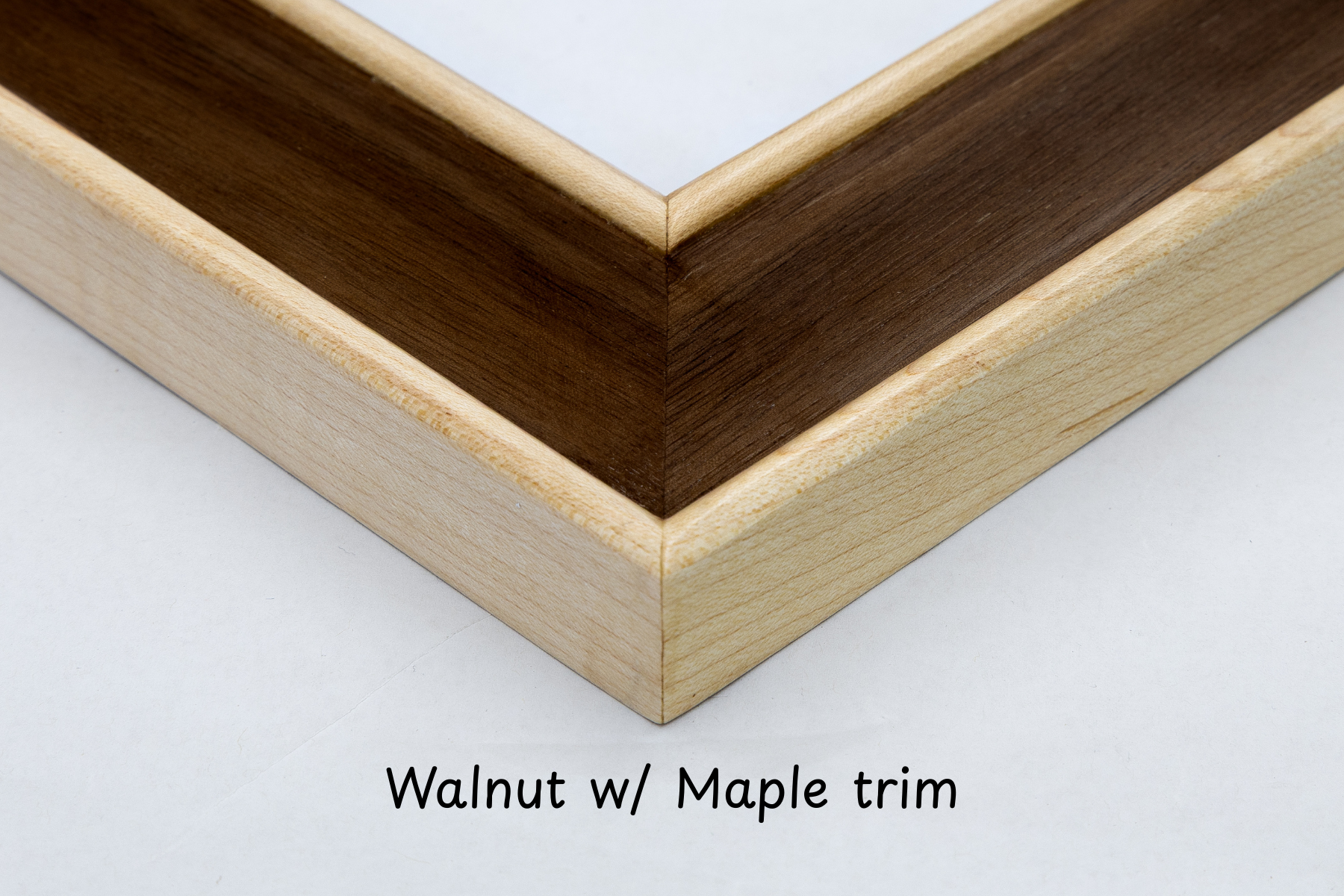 Walnut Picture Frame w/ Maple Trim